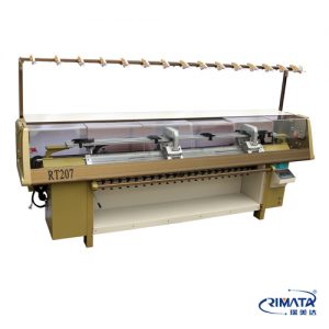 Compuerized Flat Knitting Machine RT207 Single System Double Carriages